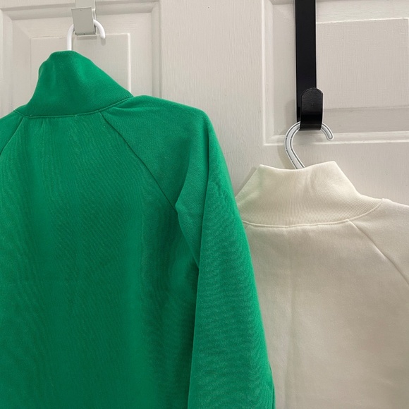 NEW Bundle of two J Crew Crewcuts button neck sweatshirts fleece - Picture 2 of 13